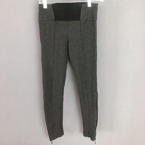 ZARA Basic Dark Gray Leggings Black Waistband S